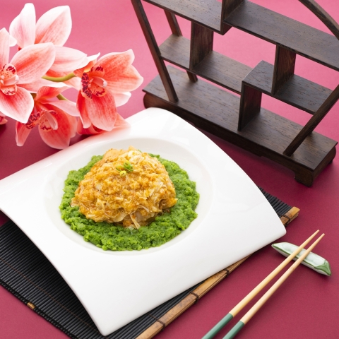 翡翠蟹粉燒花膠肚-2