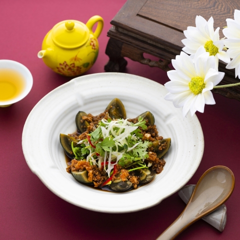 老虎菜皮蛋花-2