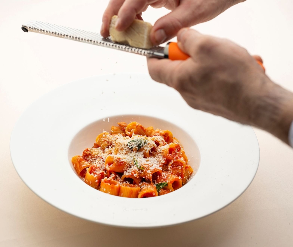 西西里塔利亞圓茄 鹽味起司 寬管麵