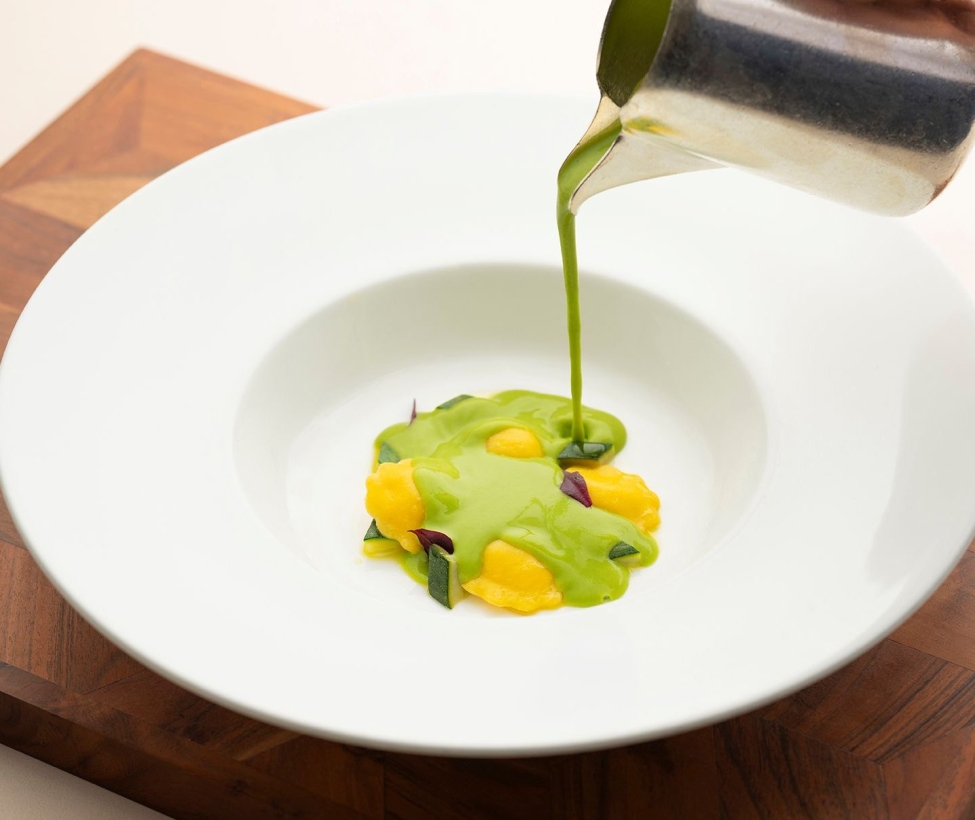 洋芋櫛瓜湯 羊乳酪 義大利餃